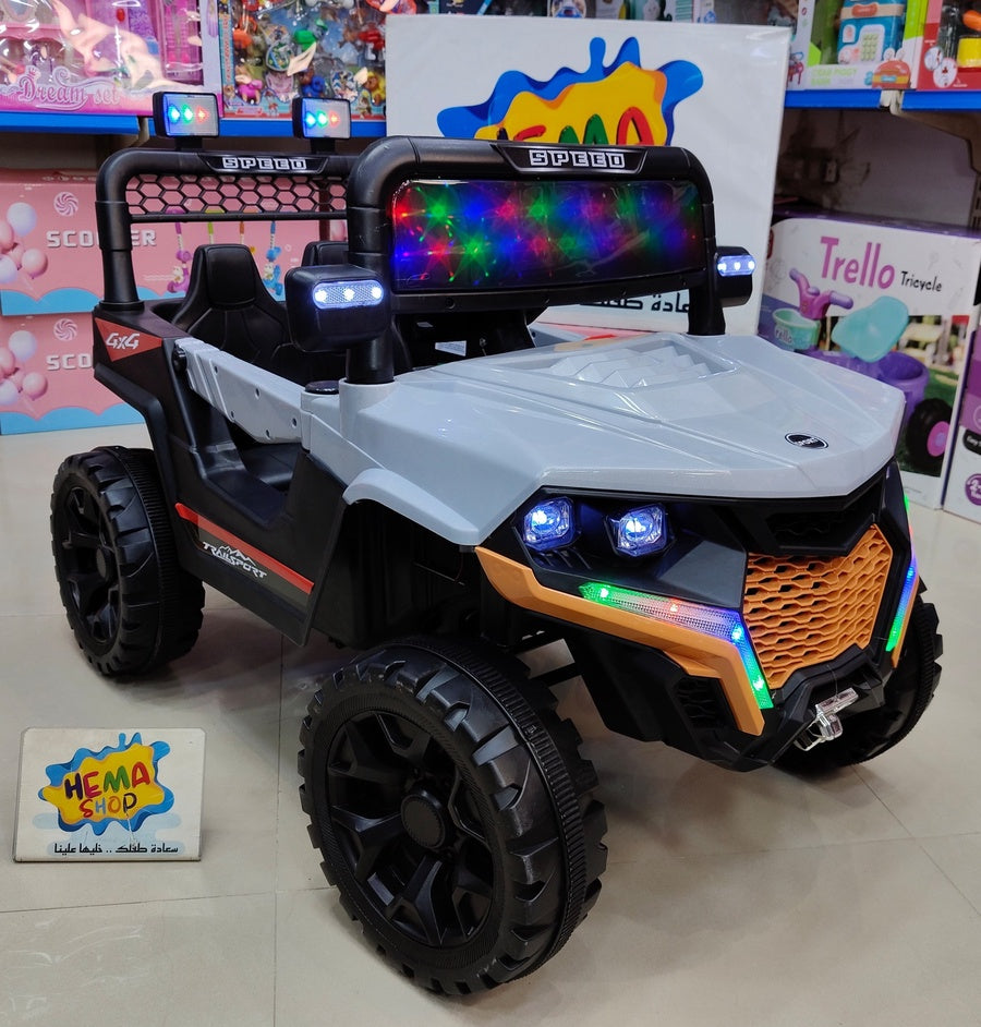 سياره  الأطفال جيب 4×4 _ رمادى