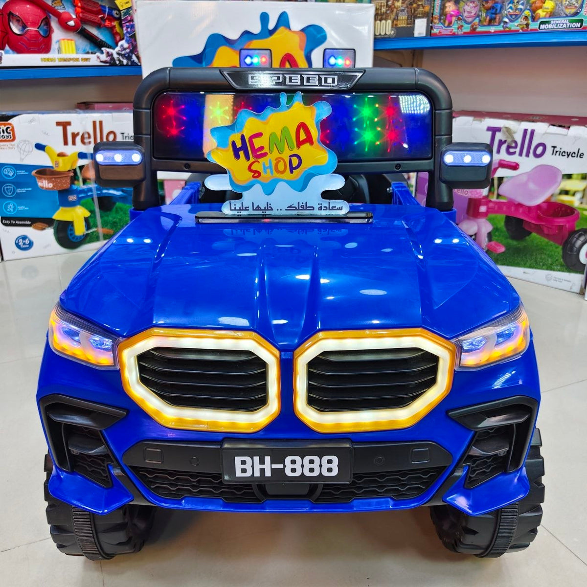 سياره  الأطفال BMW _ أزرق _ موديل 593