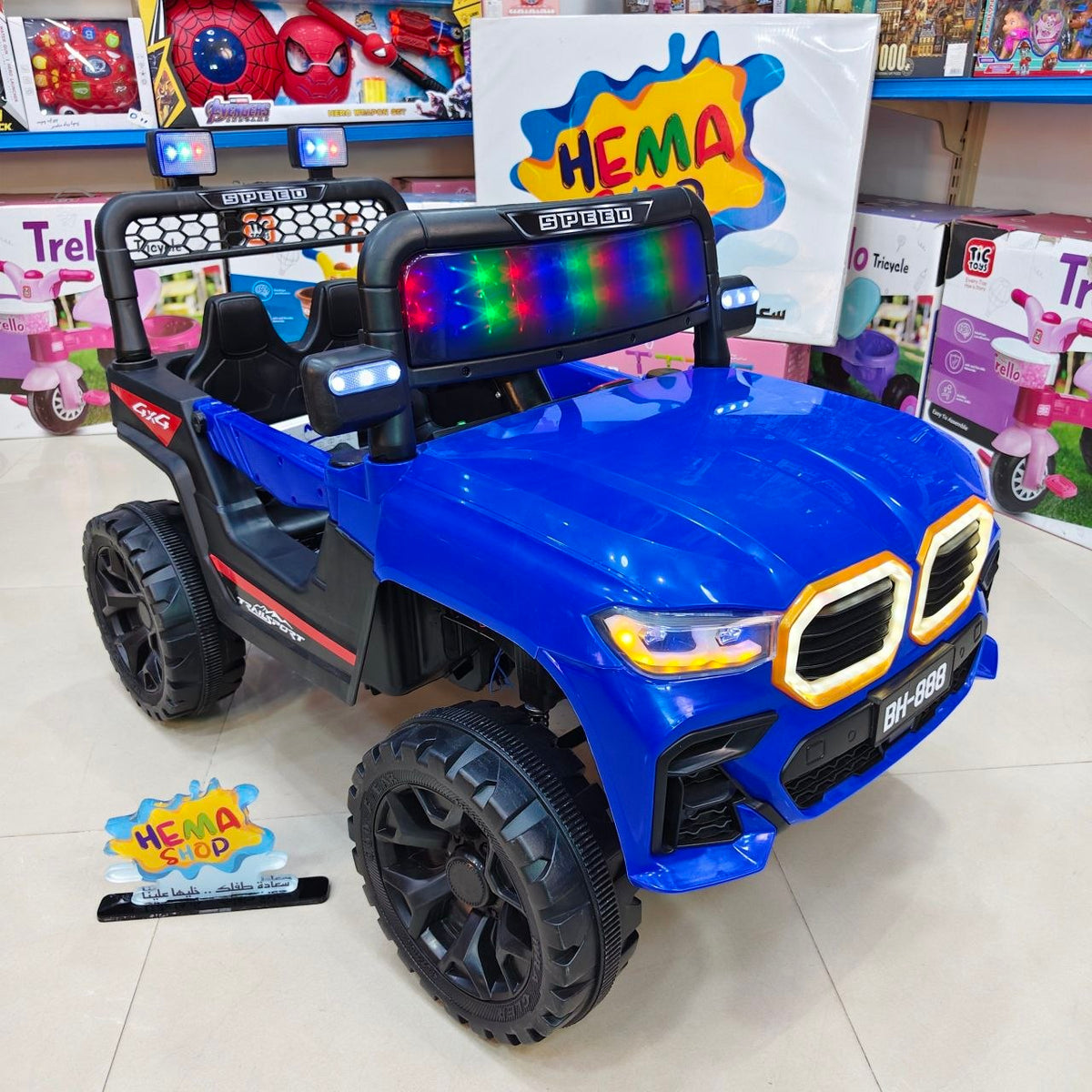 سياره  الأطفال BMW _ أزرق _ موديل 593