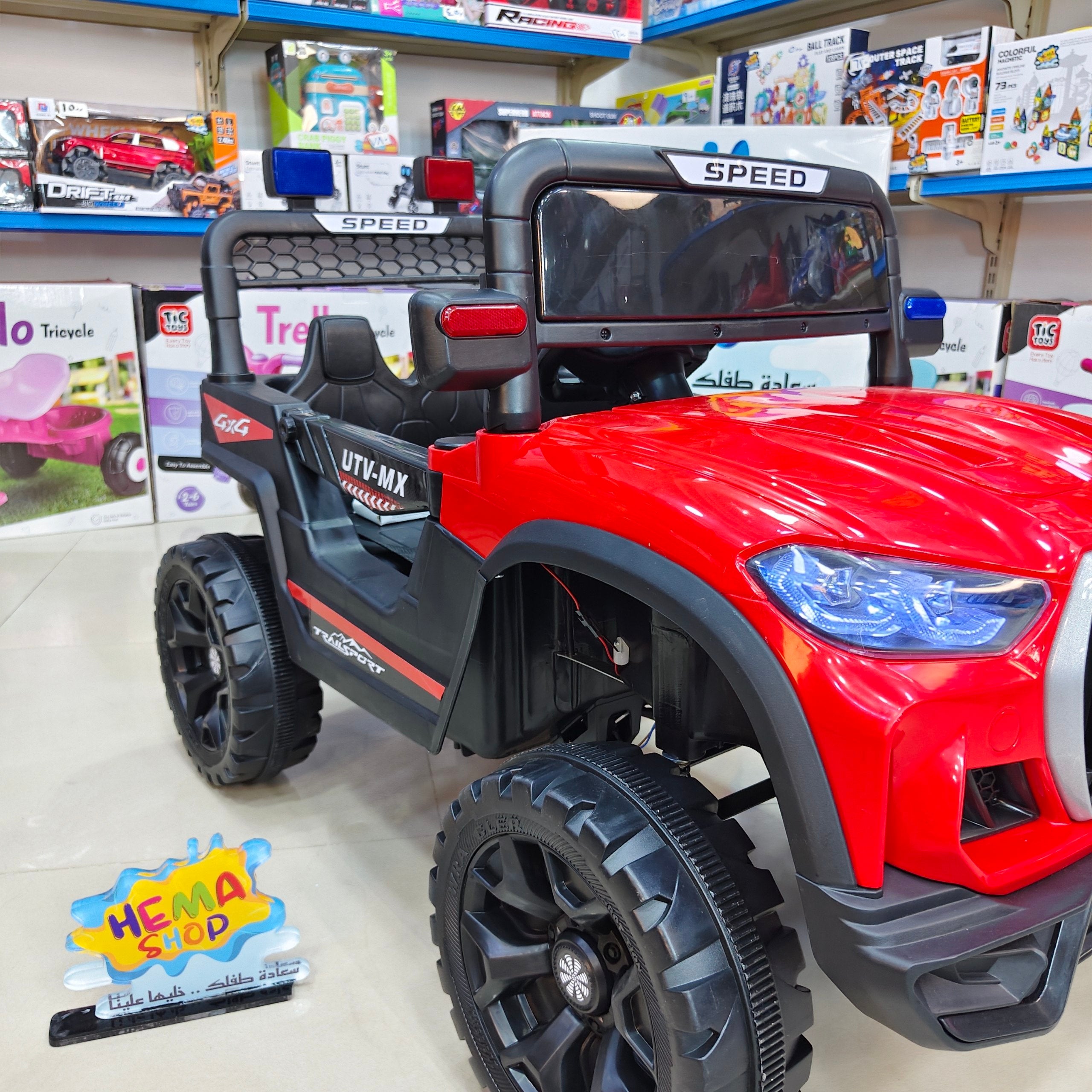 سياره  الأطفال Toyota  موديل 2026-احمر