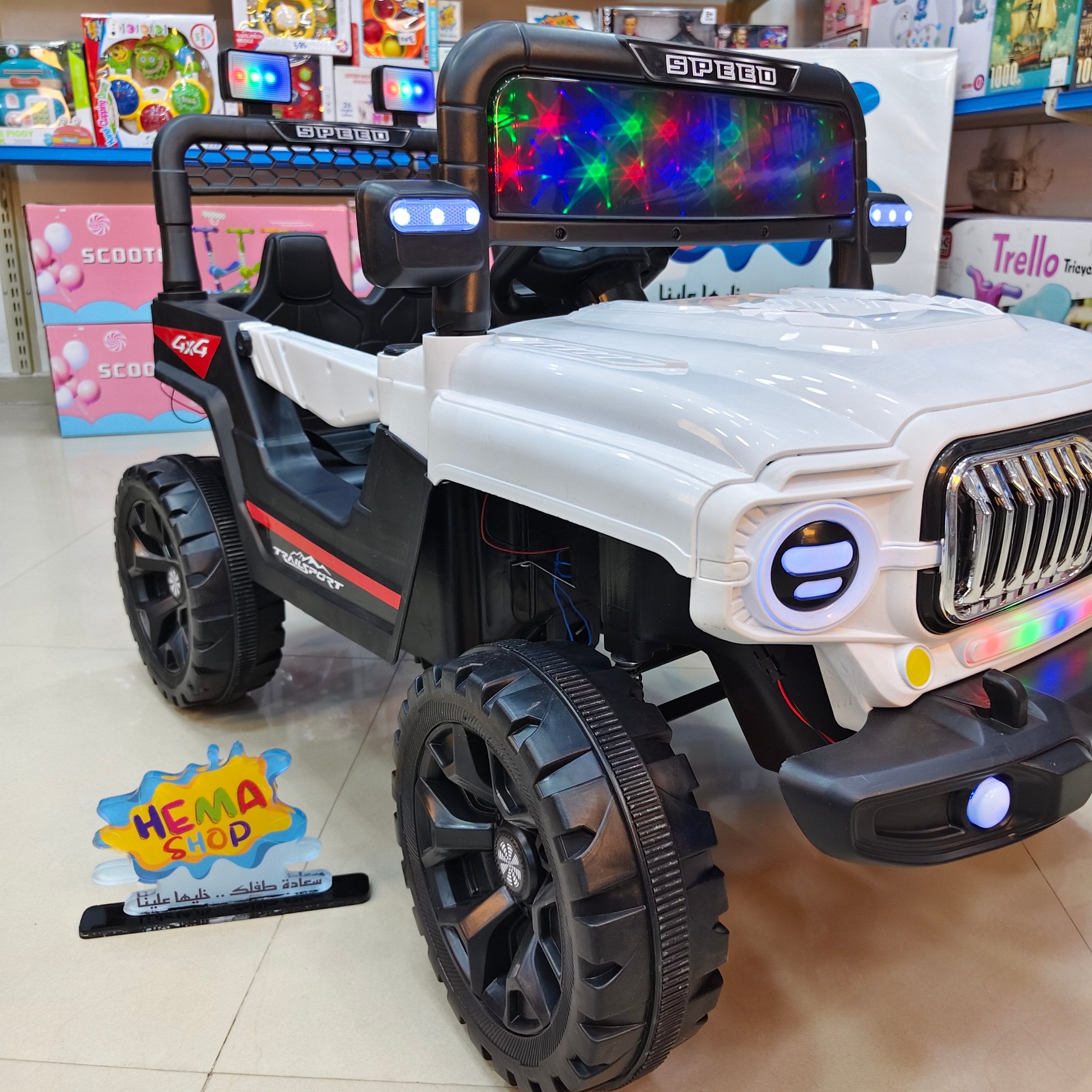 الموديل // سياره  الأطفال BMW  موديل 2026_ابيض