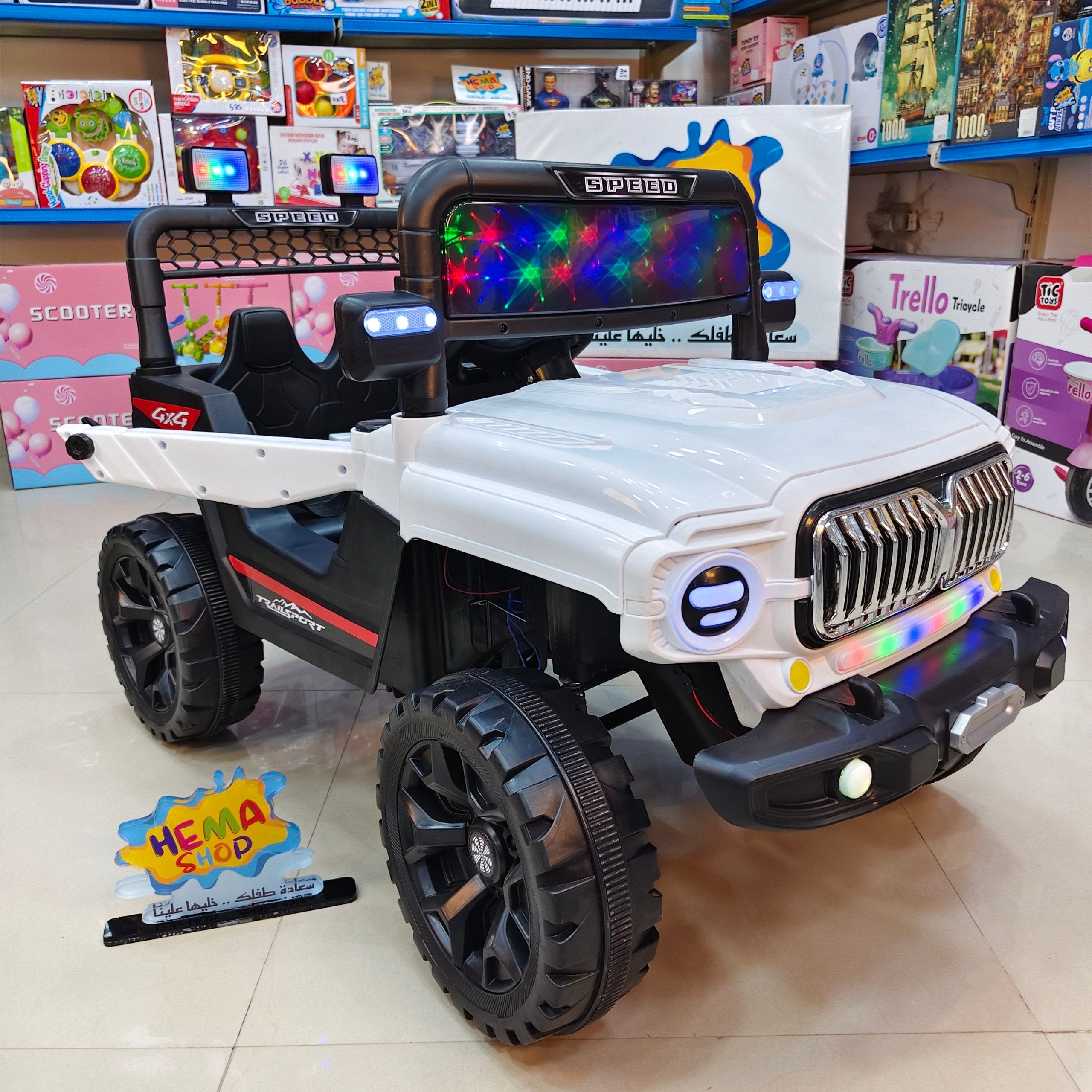 الموديل // سياره  الأطفال BMW  موديل 2026_ابيض
