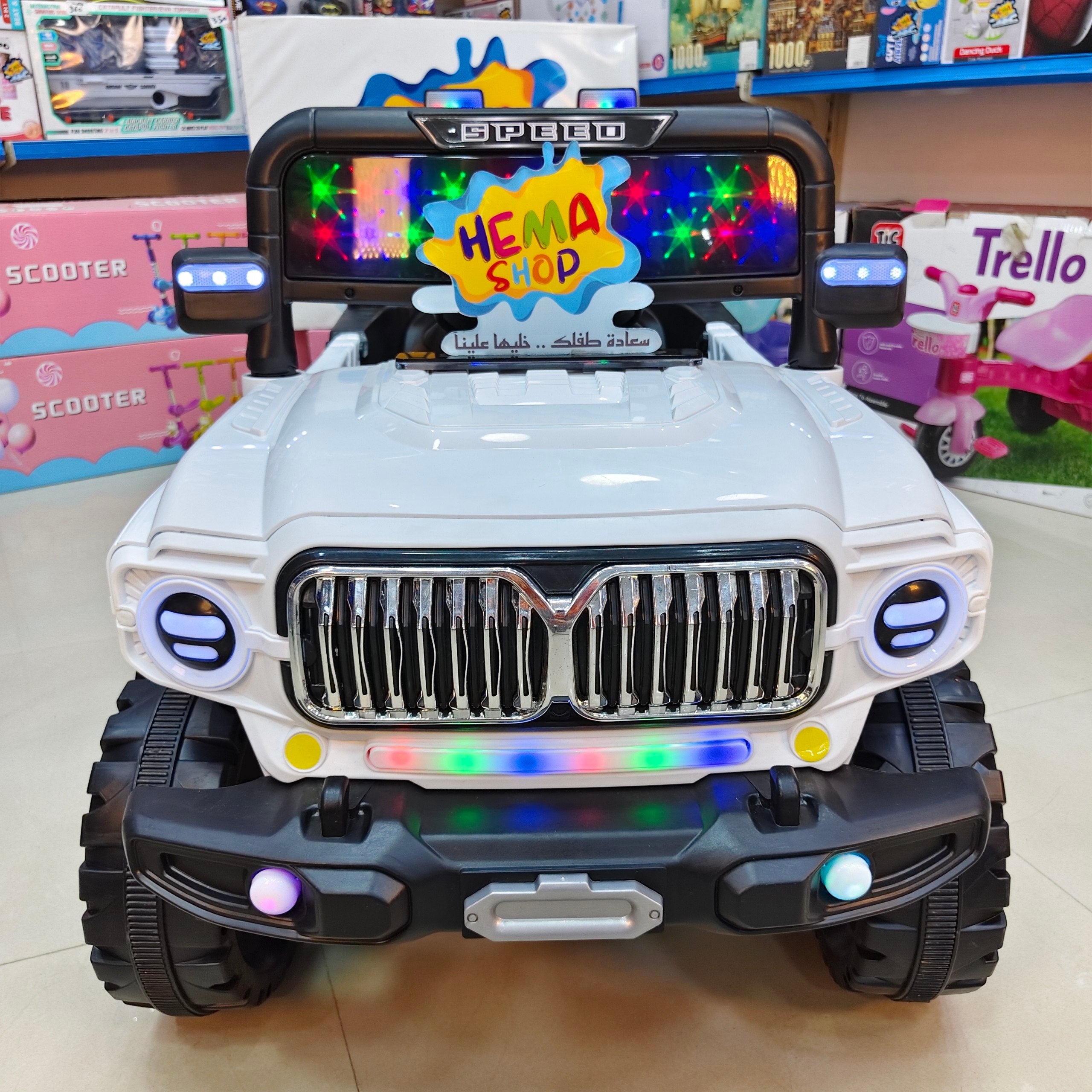 الموديل // سياره  الأطفال BMW  موديل 2026_ابيض