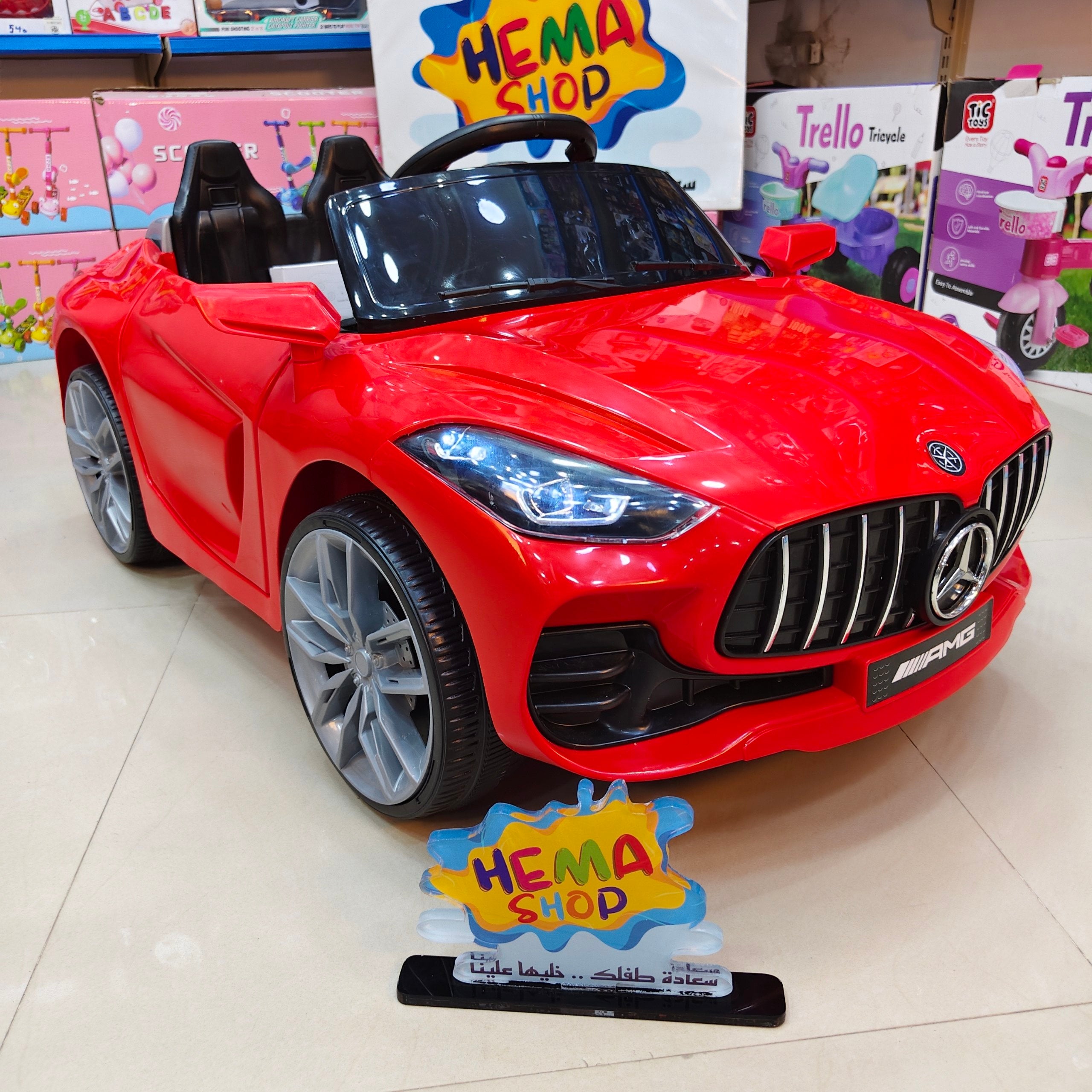 الموديل // سياره  مرسيدس AMG_ احمر