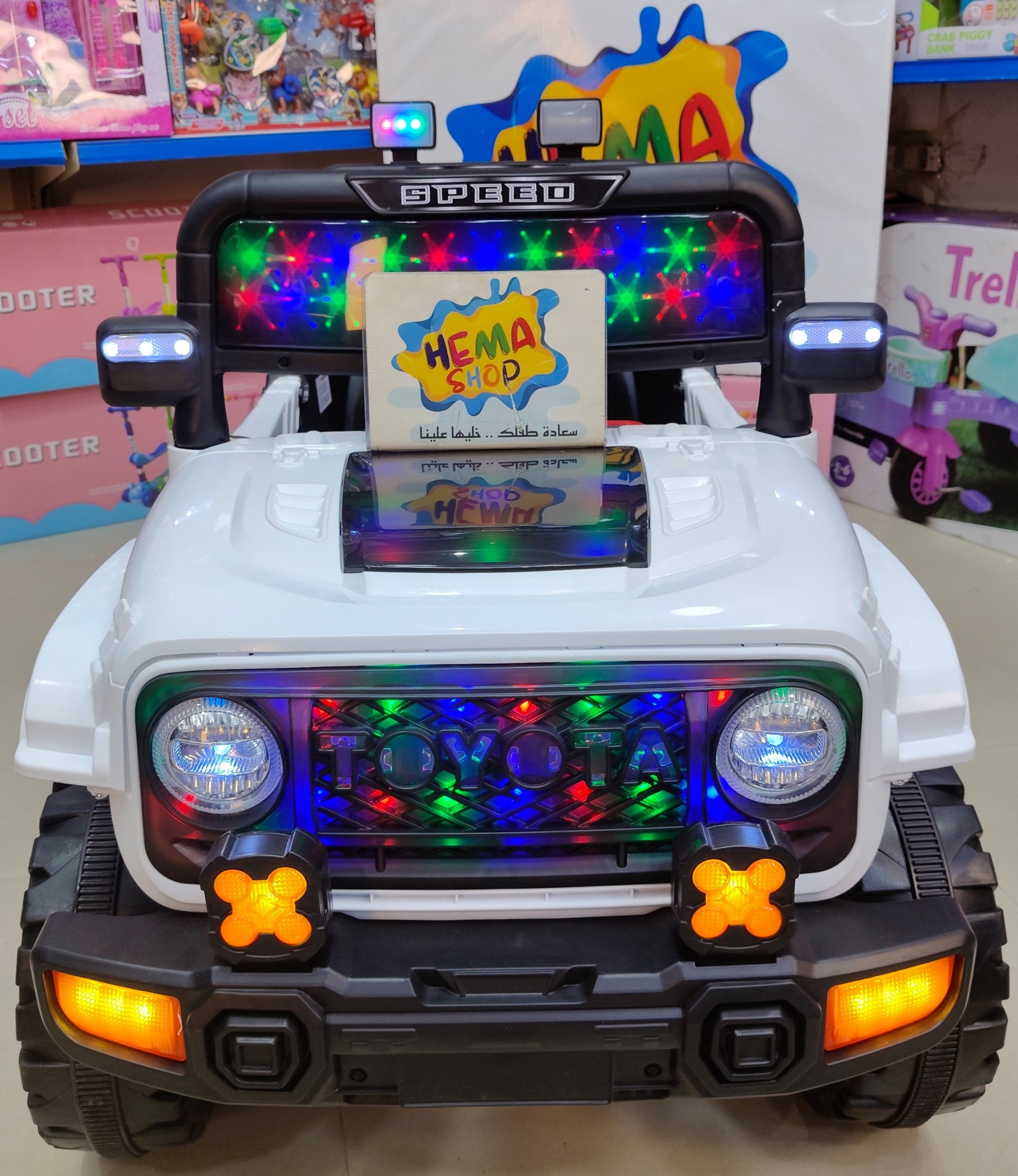 سياره  الأطفال Toyota  موديل 2026 ابيض