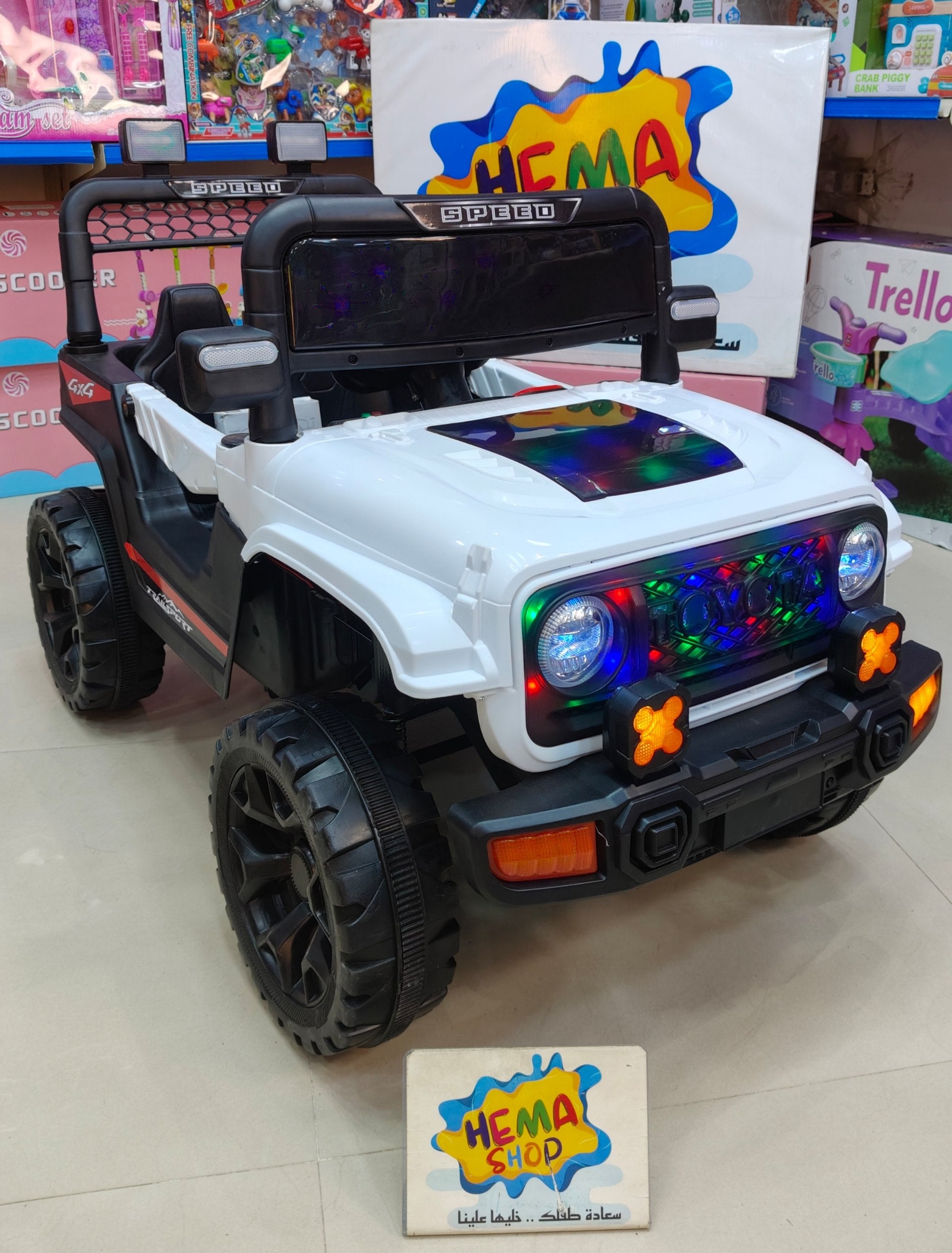 سياره  الأطفال Toyota  موديل 2026 ابيض