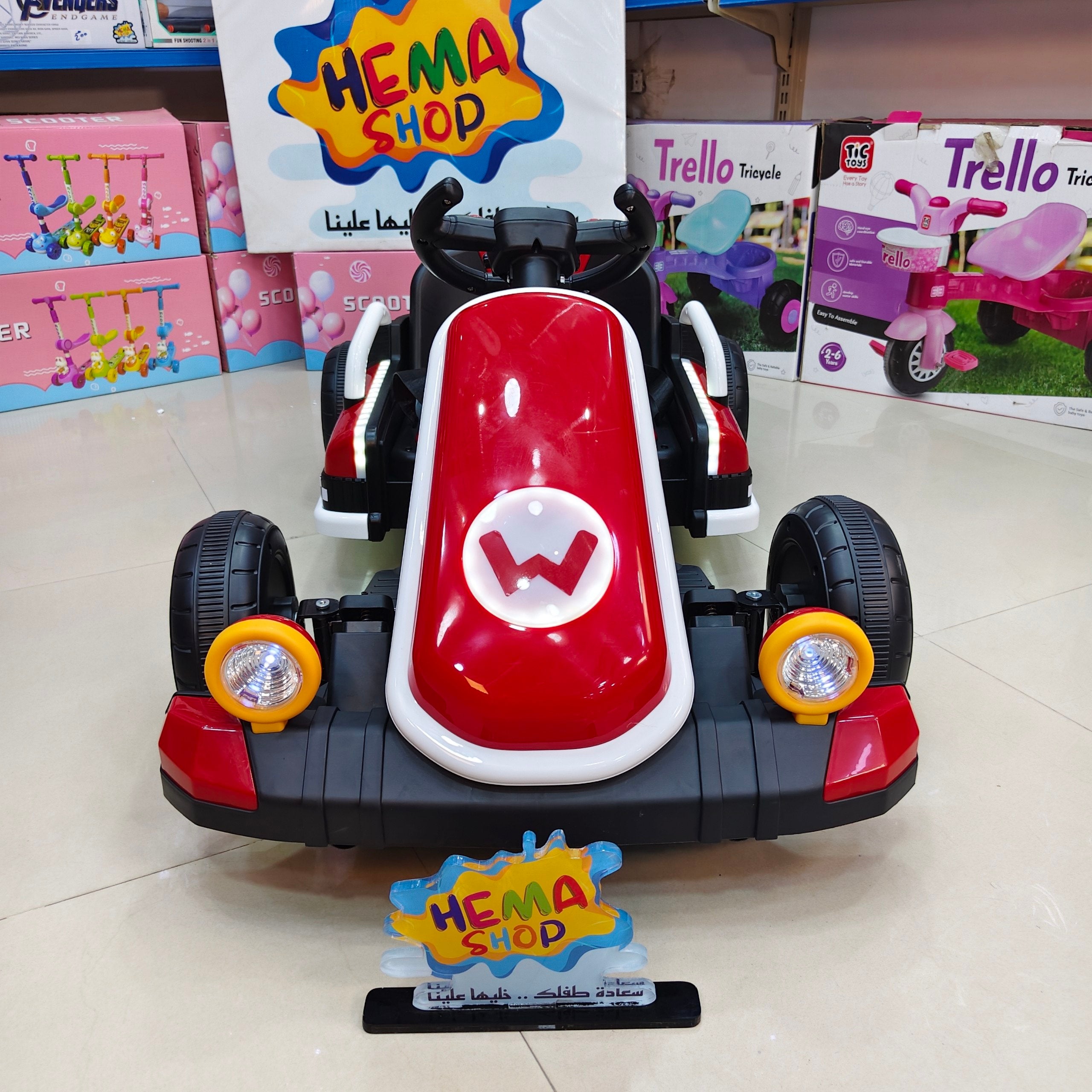 الموديل // Super Power Go Kart-احمر