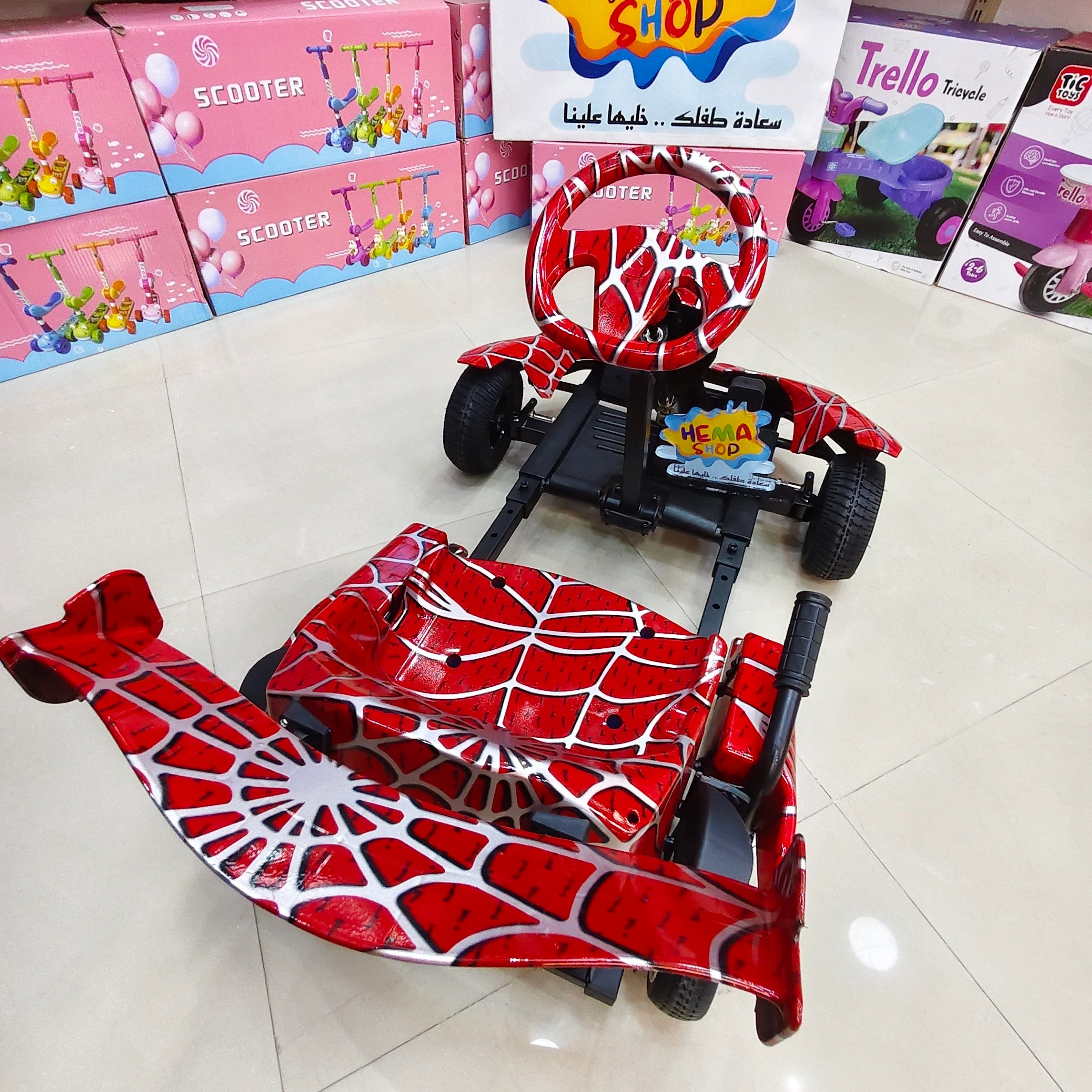 الموديل // Spider-Man Drift Crazy Cart 🔥🕷️🚗