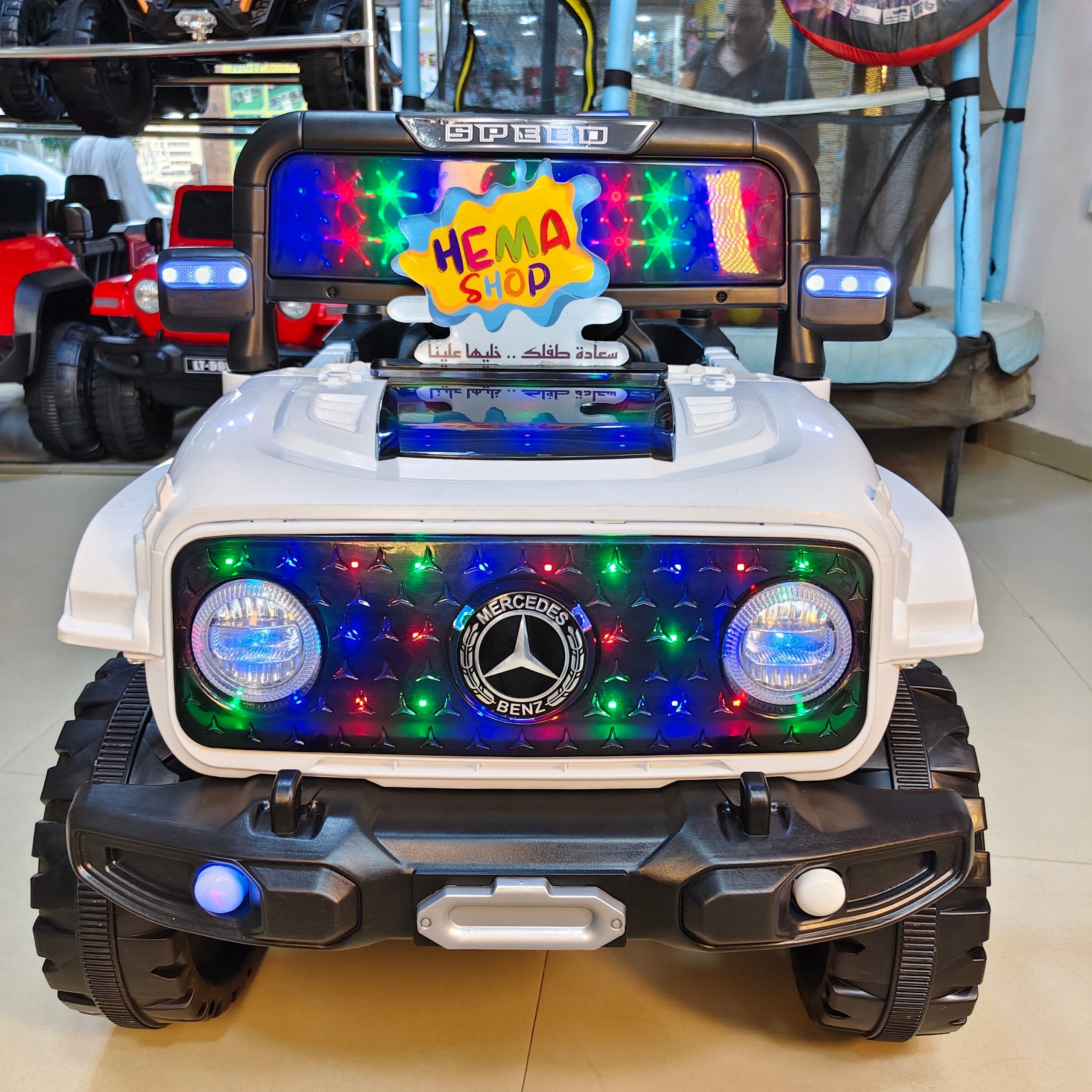 سياره  الأطفال Mercedes  موديل 2026 _ ابيض