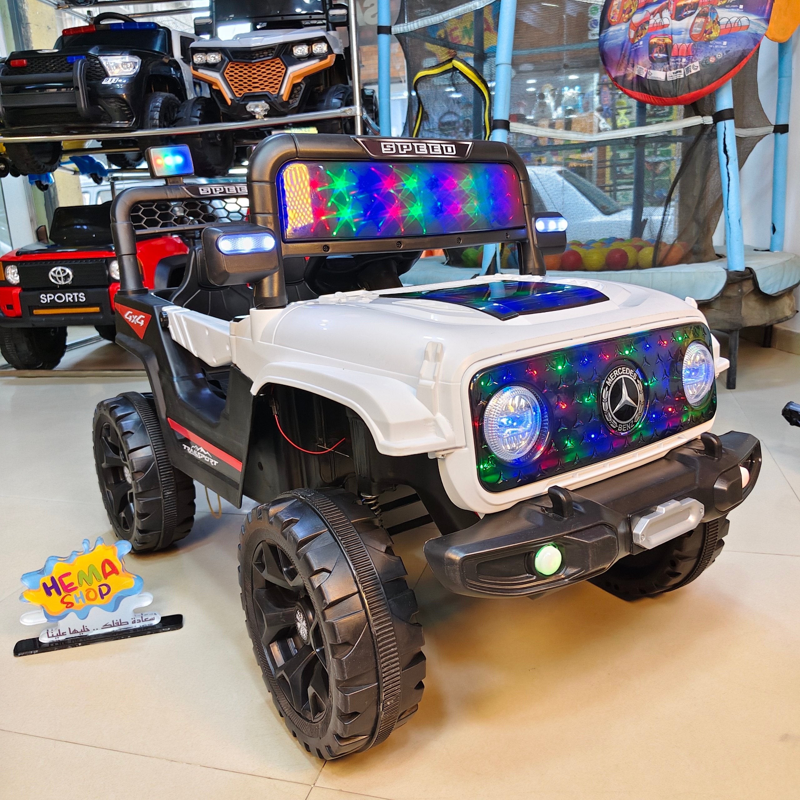 سياره  الأطفال Mercedes  موديل 2026 _ ابيض