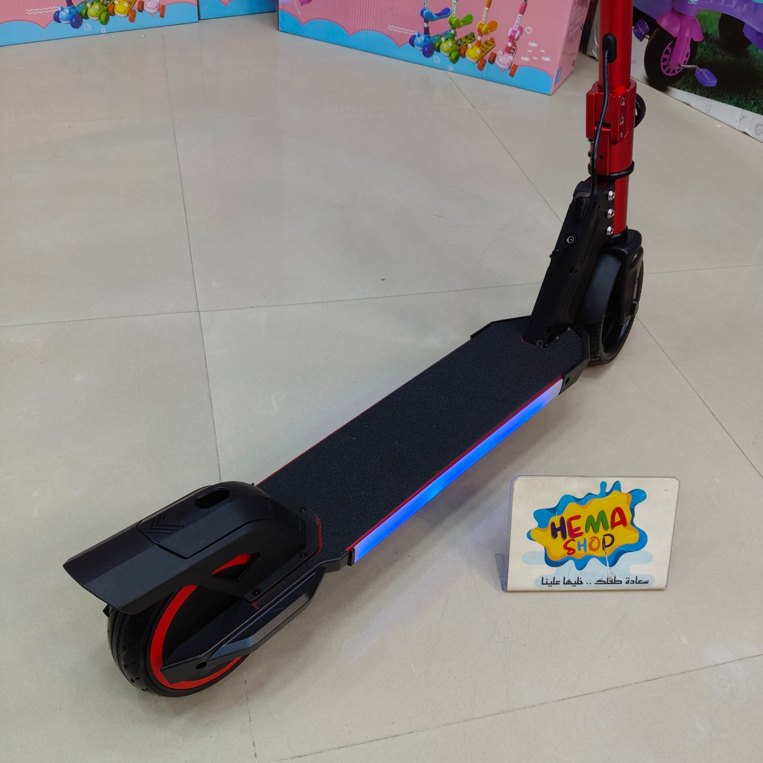 سكوتر شحن كهرباء عداد سرعه  🛴 _ احمر