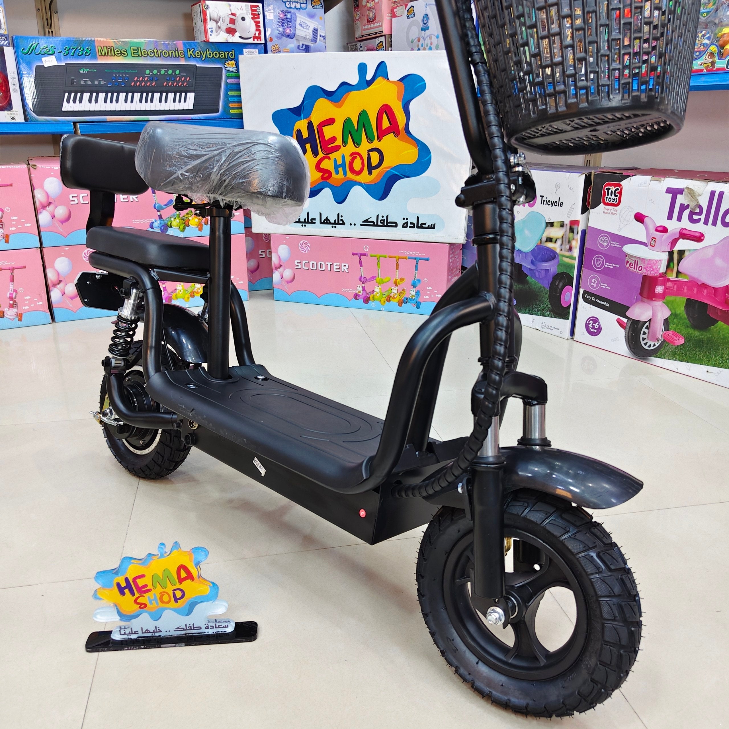 🛵سكوتر عجله كهرباء انتاج 2027 🛵 _ اسود