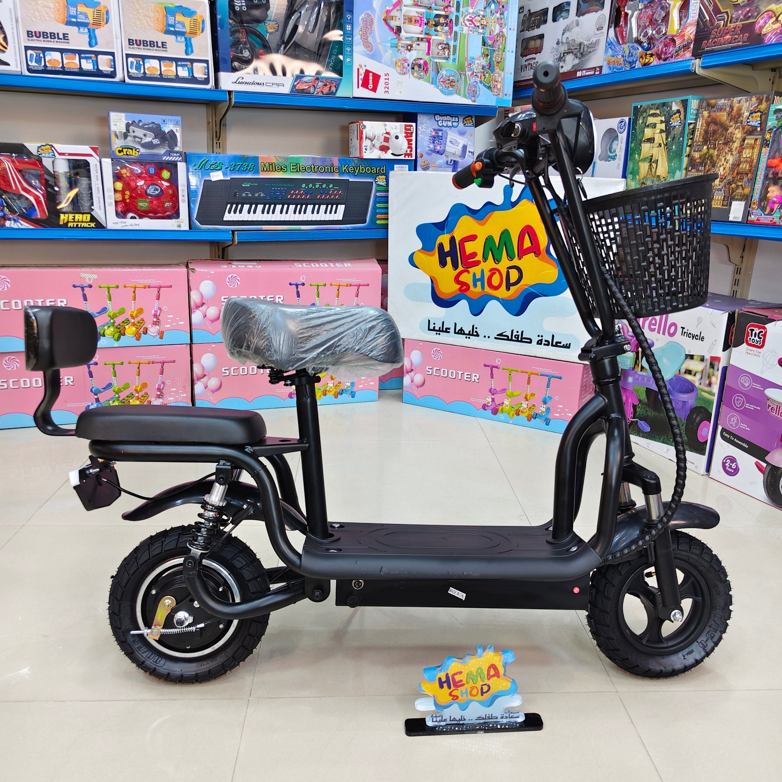 🛵سكوتر عجله كهرباء انتاج 2027 🛵 _ اسود
