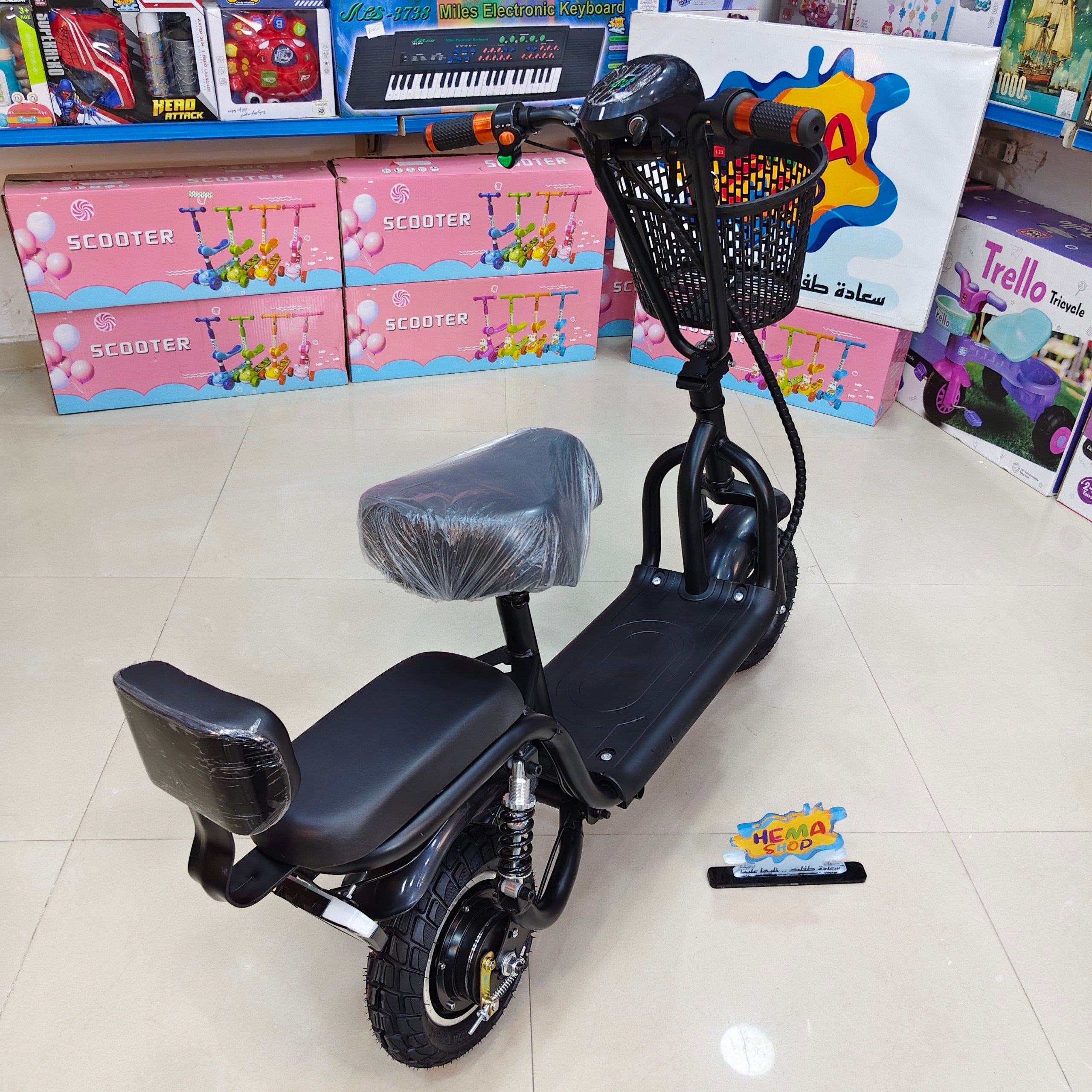 🛵سكوتر عجله كهرباء انتاج 2027 🛵 _ اسود