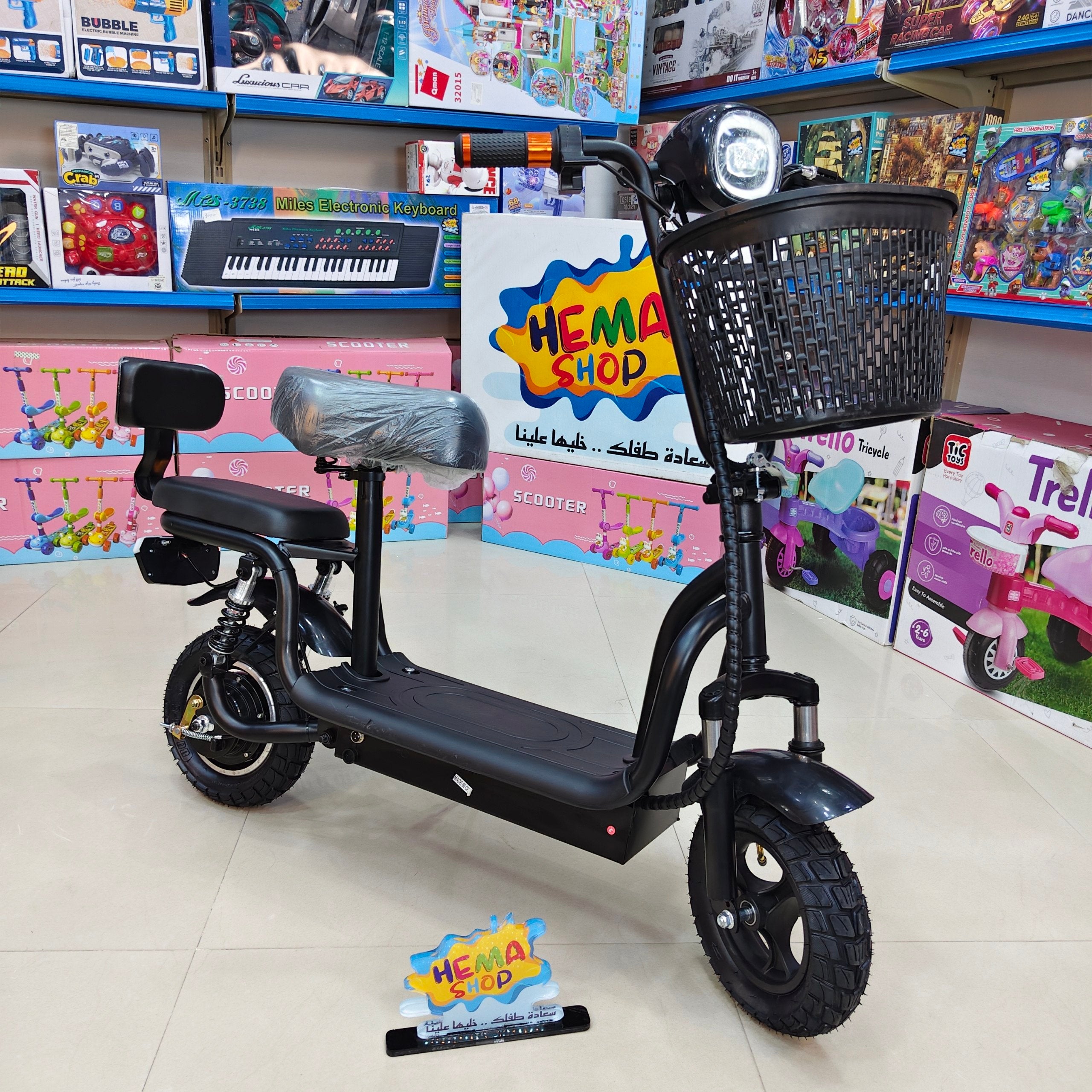 🛵سكوتر عجله كهرباء انتاج 2027 🛵 _ اسود