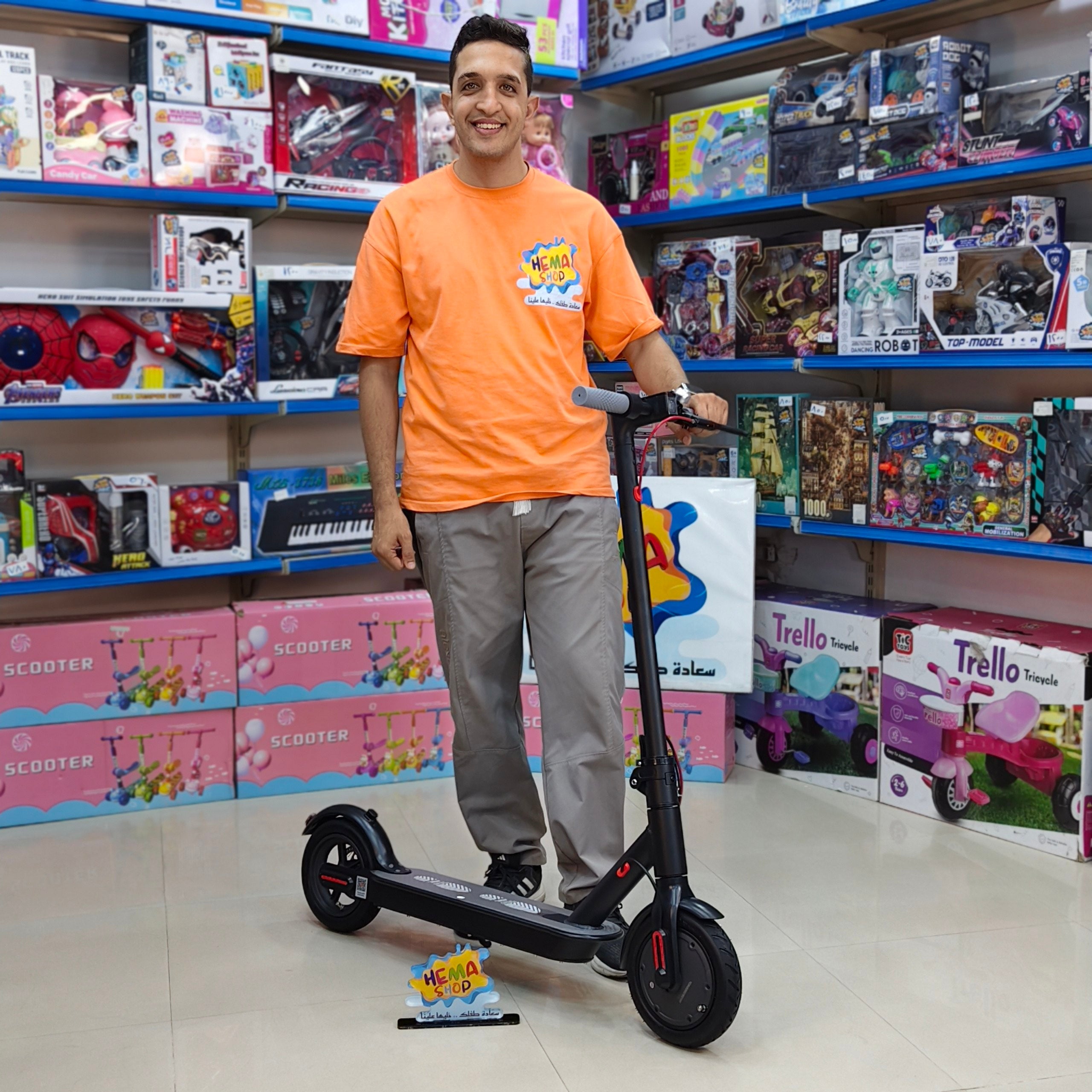 (E-scooter) عجل نفخ _ اسود