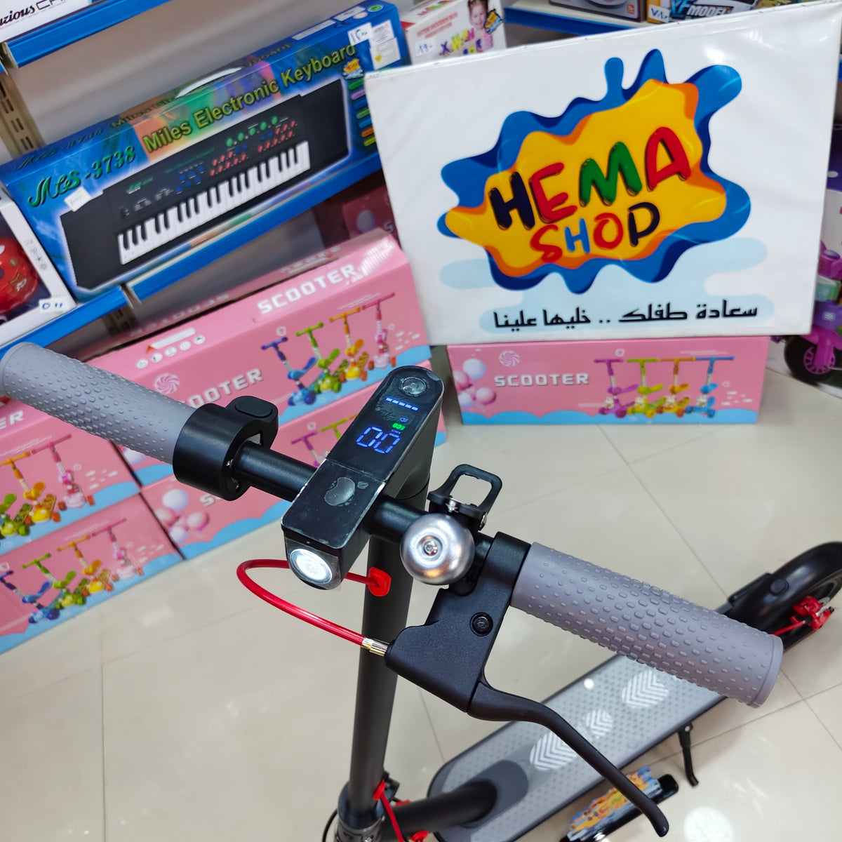 (E-scooter) عجل نفخ _ اسود