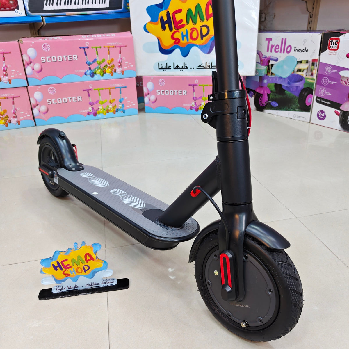 (E-scooter) عجل نفخ _ اسود
