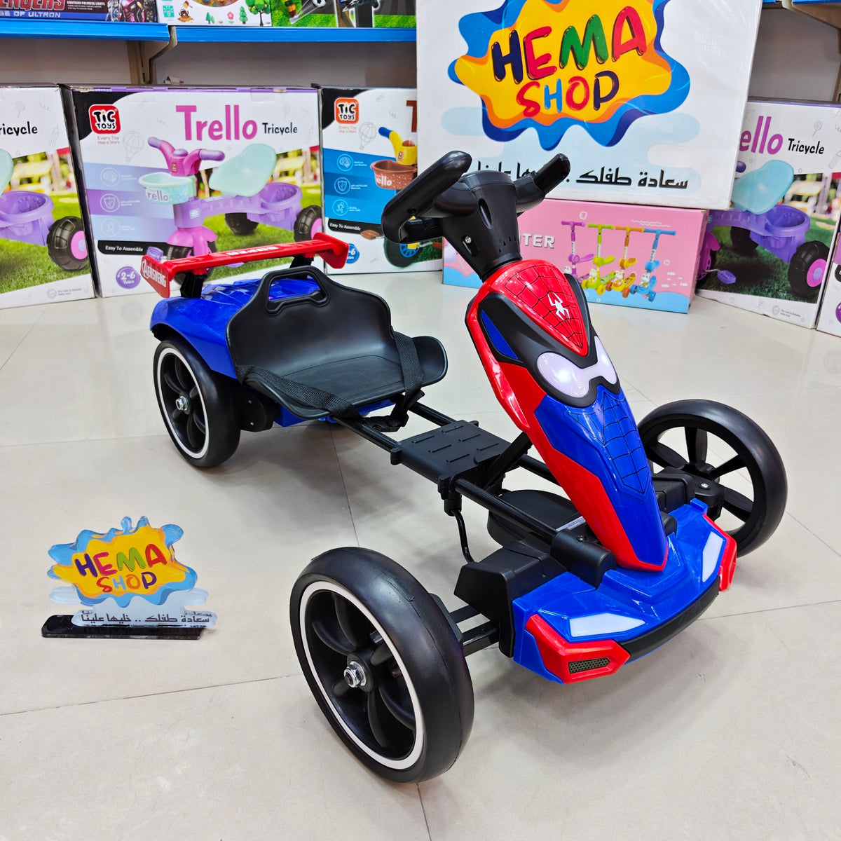 سبايدرمان Go Kart _ ازرق