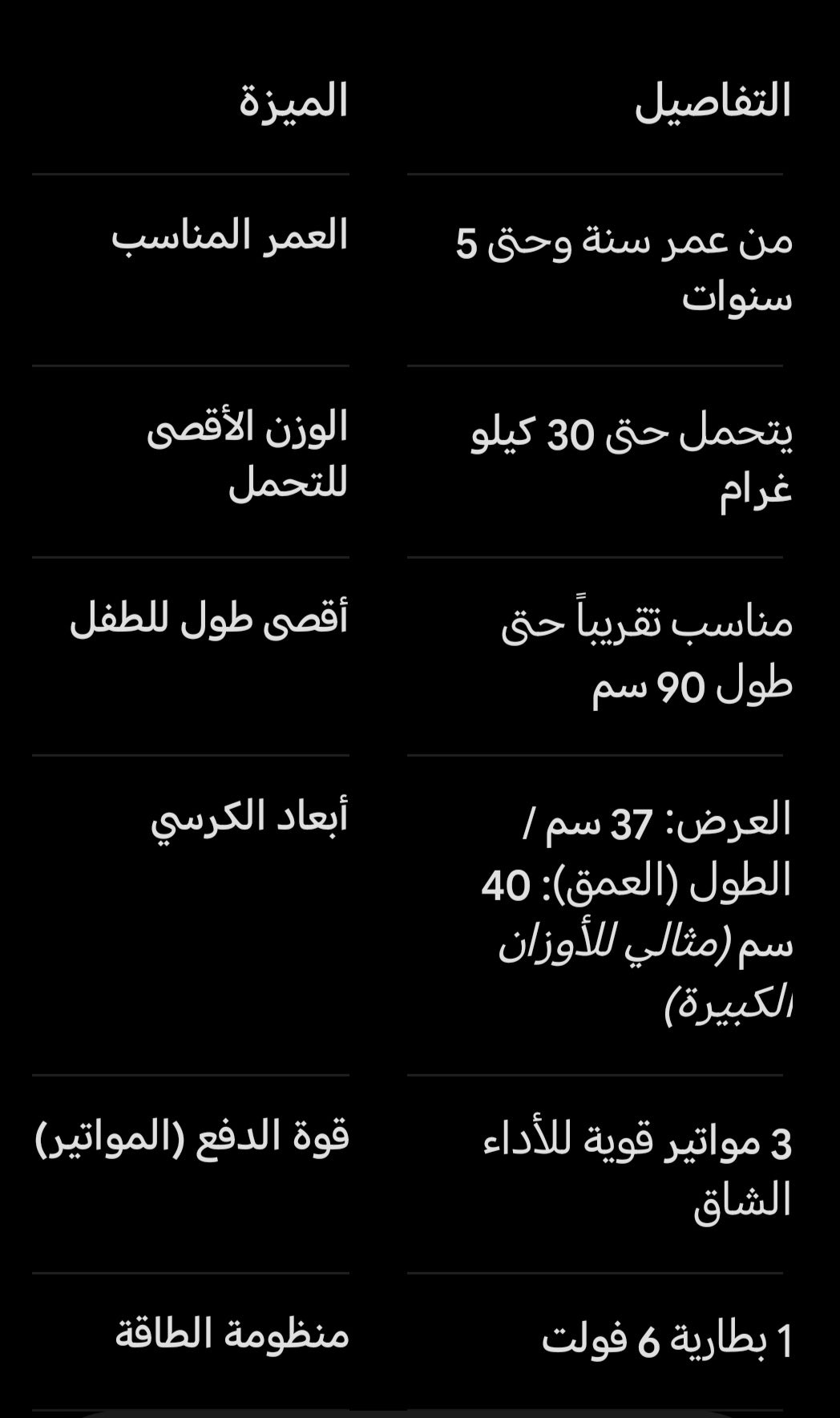 سياره  الأطفال Jeep موديل 2026 _ اسود